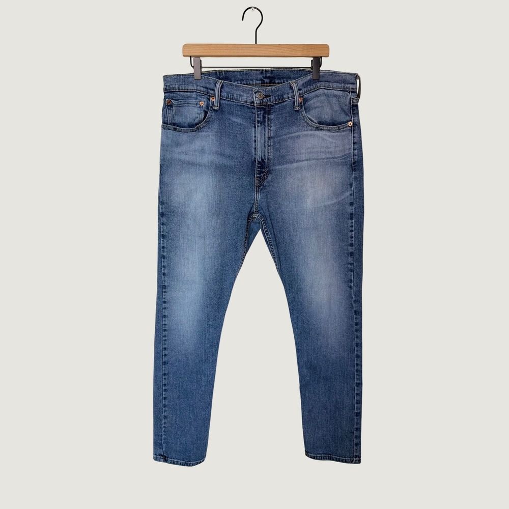 Levis 512 Slim Taper Mens Jeans 38x32 Medium Wash Blue Tapered Denim Stretch